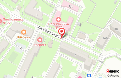 Городская поликлиника №72 на карте