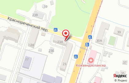 Салон-парикмахерская Любава на Краснореченской улице на карте