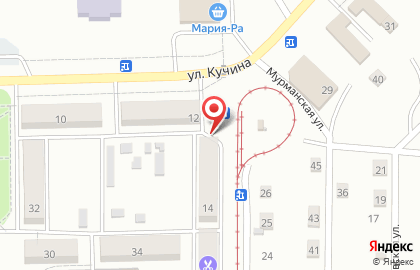 Продуктовый магазин Алтай на улице Кучина на карте