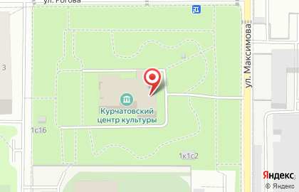 Курчатовский центр культуры на улице Рогова на карте