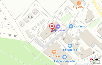 Отель Меридиан на карте