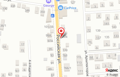 Автоцентр на Российской улице, 774 на карте
