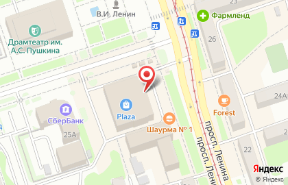 Салон сотовой связи Билайн на проспекте Ленина на карте
