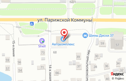 Автомойка в Иваново на карте