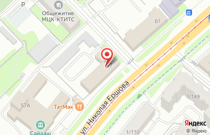 ОАО Банкомат, АКБ Абсолют Банк на улице Николая Ершова на карте