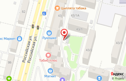 Индюшкин на Российской улице на карте