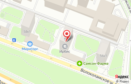 Театральная студия для детей Ирбис на метро Щукинская на карте