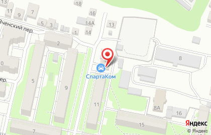 Автомойка СпартаКом в Интернациональном переулке на карте