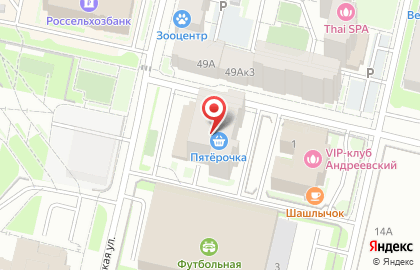 Универсам Пятерочка на Московском проспекте на карте