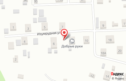 Пансионат Добрые руки на Изумрудной улице на карте