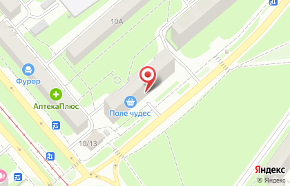 Универсальный магазин Поле Чудес на проспекте Строителей на карте