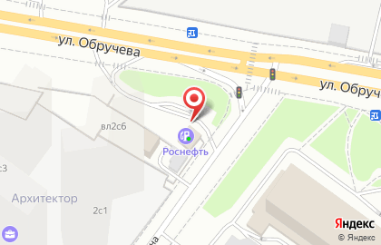 Роснефть на метро Калужская на карте