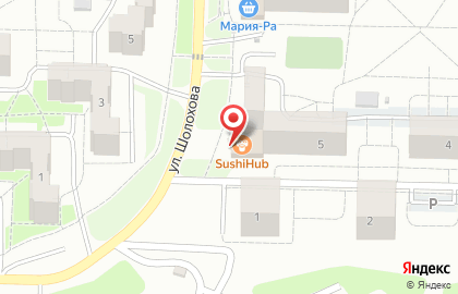 Служба доставки суши и wok-еды в коробочках SushiHub в Орджоникидзевском районе на карте