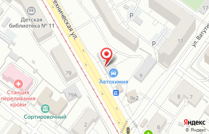 Магазин тканей и фурнитуры Атланттекс в Железнодорожном районе на карте