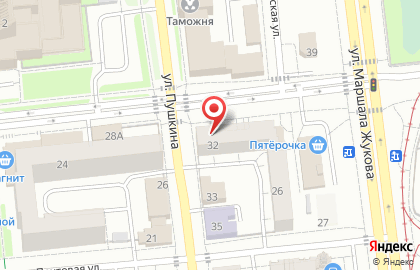 Банкомат СберБанк на улице Лермонтова, 32 на карте