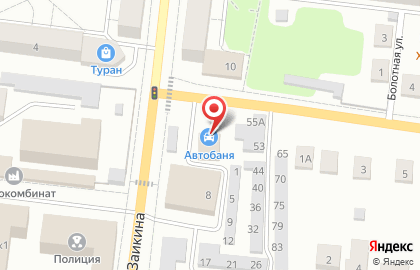 Автомойка Автобаня в Зеленодольске на карте