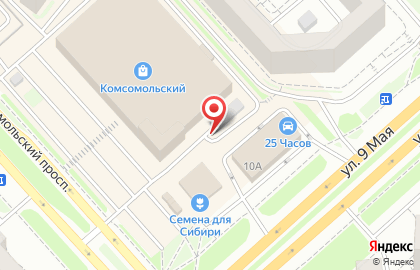 Оптово-розничный салон цветов на Комсомольском проспекте, 18 на карте