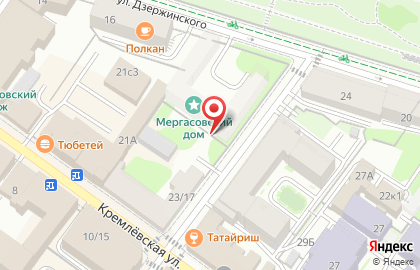 Рахат на улице Дзержинского на карте