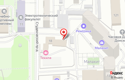 Автосервис 888 в Студенческом проезде на карте