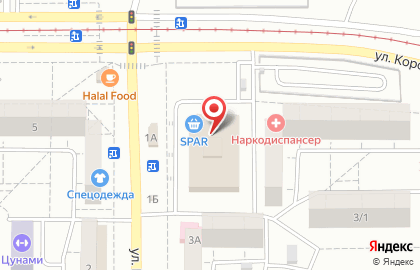 Банкомат КУБ на улице Пети Калмыкова, 1 на карте