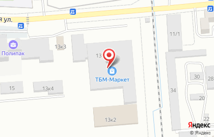 Магазин ТБМ-Маркет на Комсомольской на карте