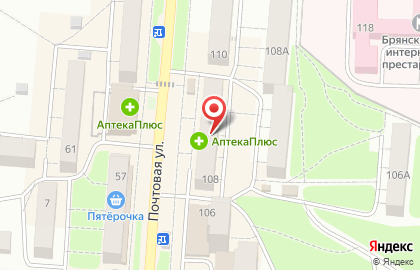 Аптека Апрель в Брянске на карте