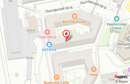 Студия эпиляции Gladko-gladko в Полтавском проезде на карте