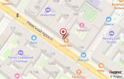 Бар CLVIII Bar на Невском проспекте на карте