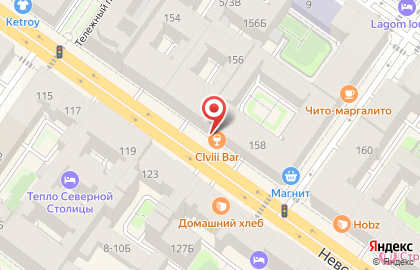 Бар CLVIII Bar на Невском проспекте на карте