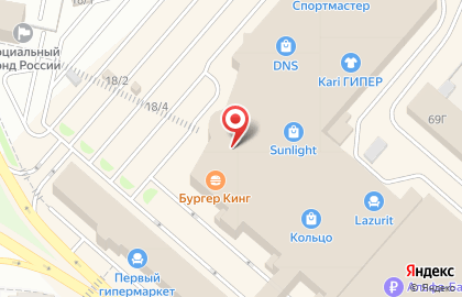 Банкомат Банк Открытие в Советском районе на карте