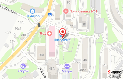 Пятерочка в Ленинском районе на карте