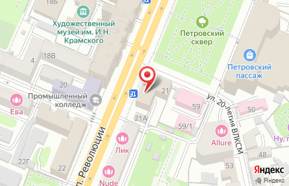 Представительство Министерства Иностранных Дел РФ в г. Воронеже на карте