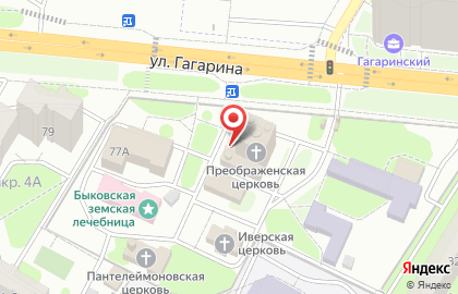 Храм Преображения Господня в Жуковском на карте