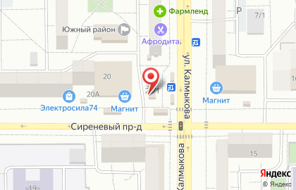 Магазин Равис в Челябинске на карте