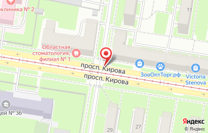 Александр на проспекте Кирова на карте