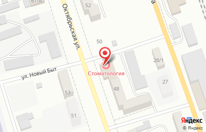 Парикмахерская Стриж на Октябрьской улице на карте