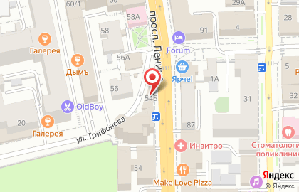Кафе быстрого питания Doner Master на проспекте Ленина на карте