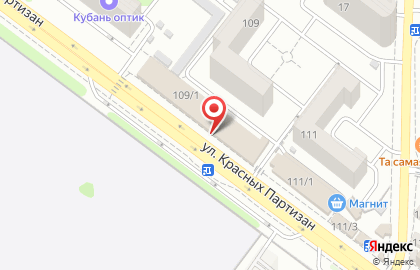 Ювелирная мастерская на улице Красных Партизан на карте