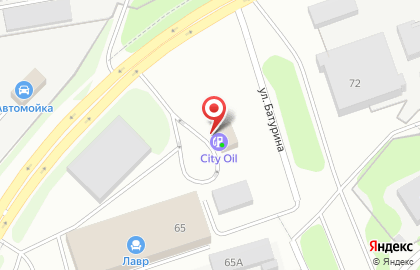 АЗС City Oil на улице Курской на карте