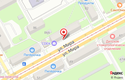 ЗАО Банк Русский Стандарт на улице Мира на карте