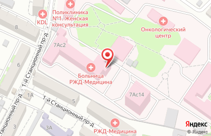 Клиническая больница РЖД-Медицина города Саратов в Саратове на карте