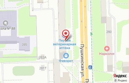 Нотариус Лещенко И.В. на Пушкинской улице на карте