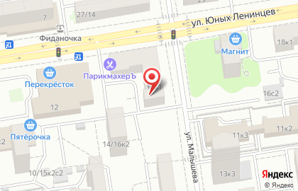 Русские Изразцы на улице Юных Ленинцев на карте