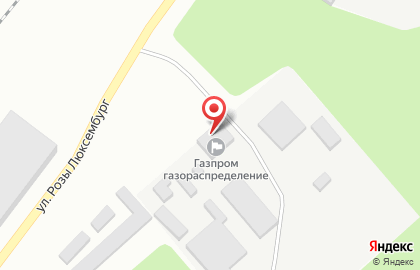 Газовая аварийная служба на улице Розы Люксембург на карте
