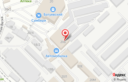 Магазин сантехники и отделочных материалов Красный мамонт в Железнодорожном районе на карте