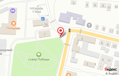 1C на улице 1-й на карте