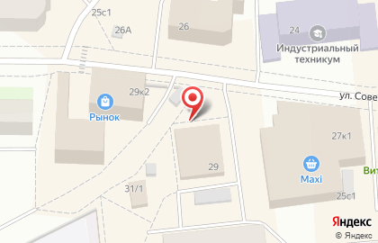 ОАО Банкомат, Балтийский Банк на улице Советов на карте