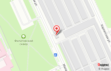 Коллективная гаражная автостоянка Сигнал на Малой Карпатской улице на карте