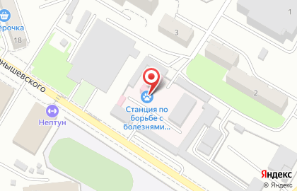 Новокуйбышевская городская станция по борьбе с болезнями животных, ГБУ на карте
