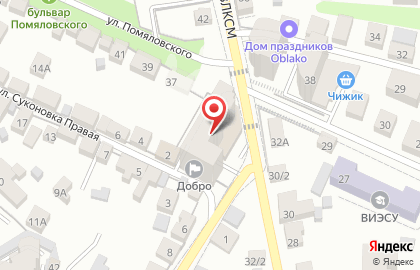 Пансионат для пожилых людей Добро в Воронеже на карте